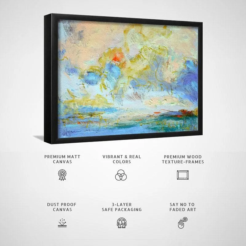 Celebrate golden Wall Painting - Black Frame media 5