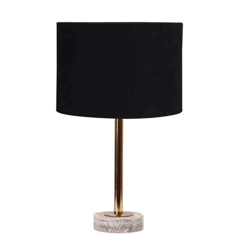 Cotin I Rodin Wooden Table Lamp - Black,Gold,White media 4