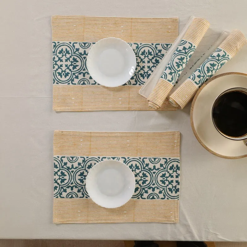 Ethnic Aura Canvas Table Mats - Set Of Six media 4