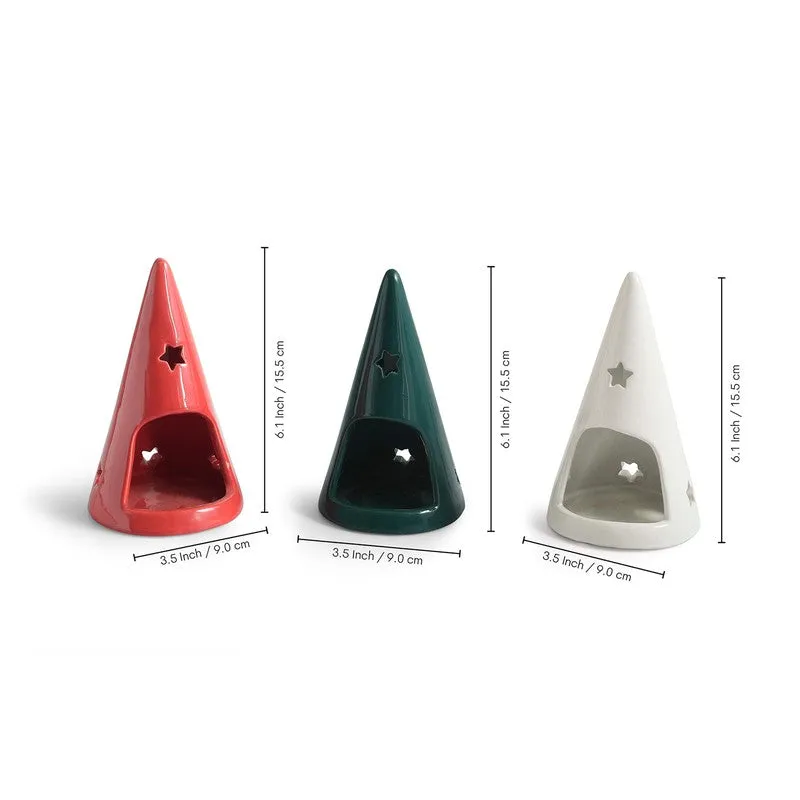 Casa Form Handpainted Tealight Holder - Set Of Three media 8