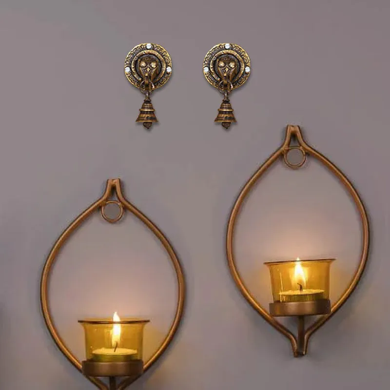 Vinayaka With Bell Brass Wall Accent media 3