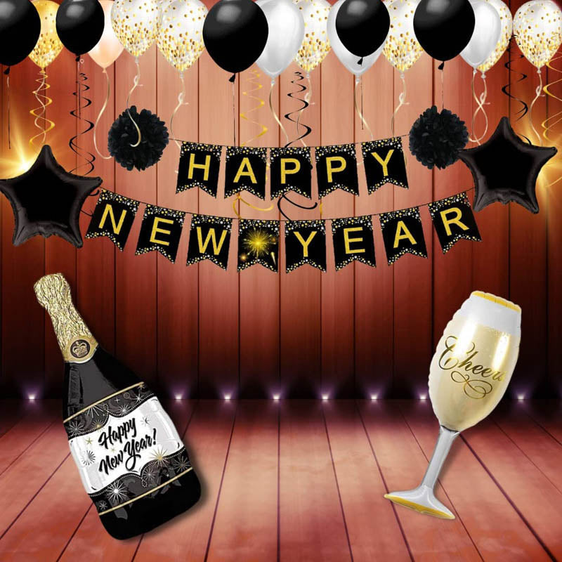 Pop & Party New Year Decorative Items Pack - 65 Piece Set media 5