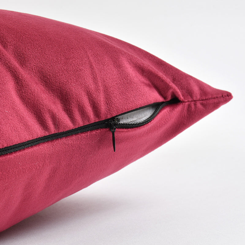 Vintara Velvet Cushion Cover (Red) - Set Of Five media 3