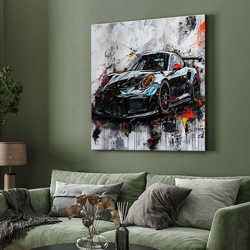 Sports Car Wall Painting media 4