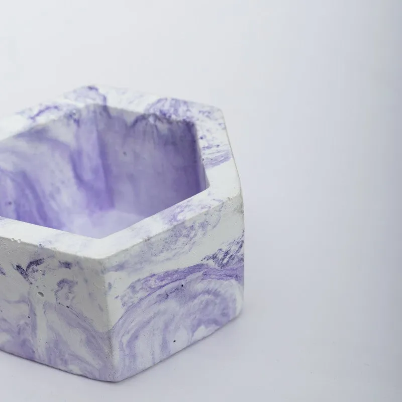 Mixona Concrete Planter - Purple media 5