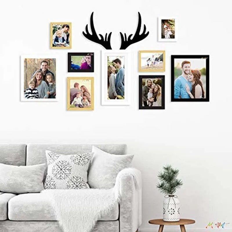 Stag Horn Photo Frame - Set Of Nine media 1