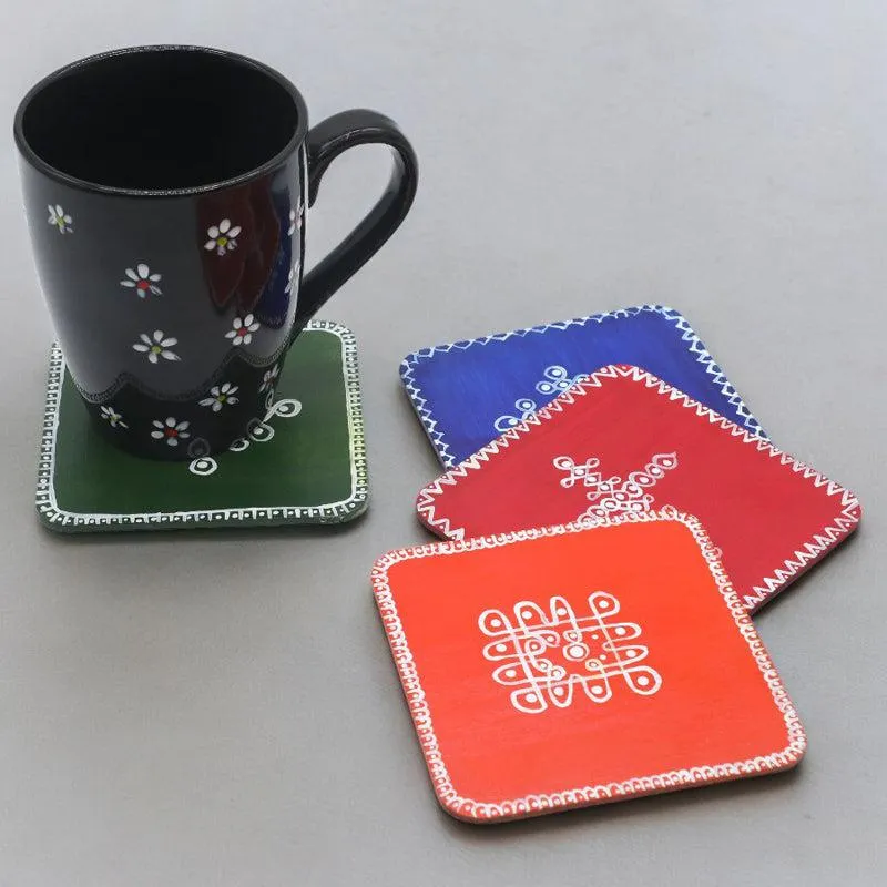 Nitara Handcrafted Coasters - Set Of Four media 4
