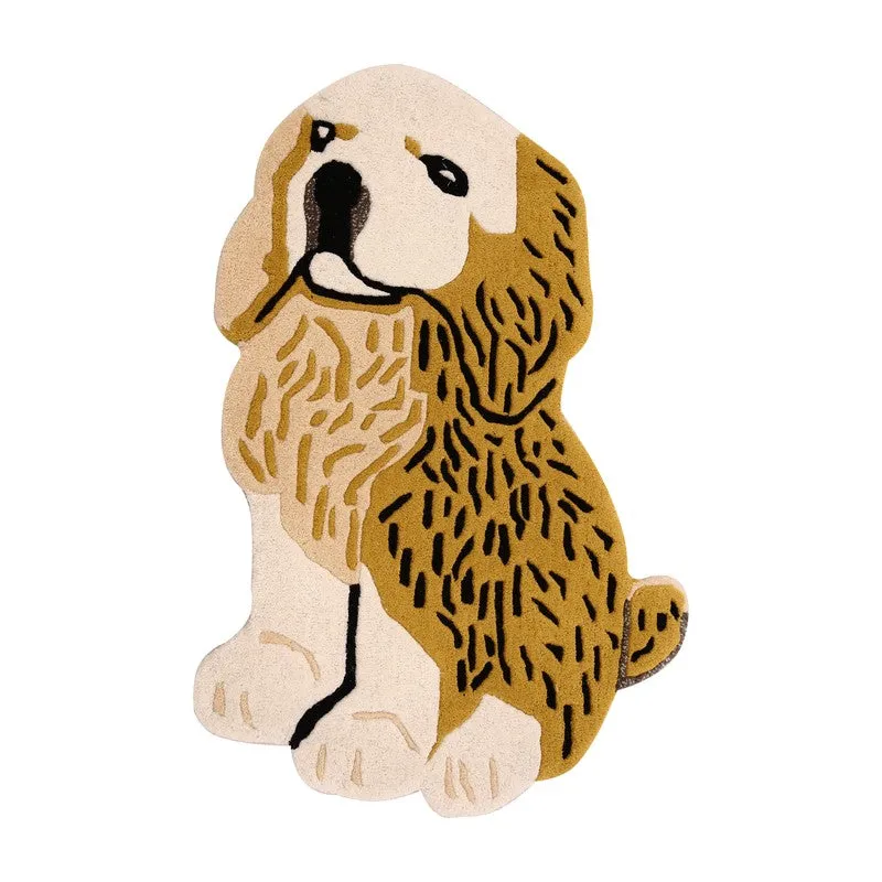 Furry Dog Cotton Carpet media 1