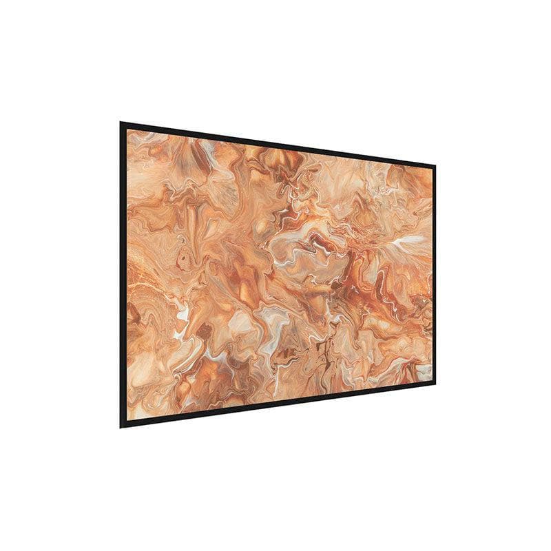 Ginger Malt Abstract Canvas Painting - Black Frame media 3