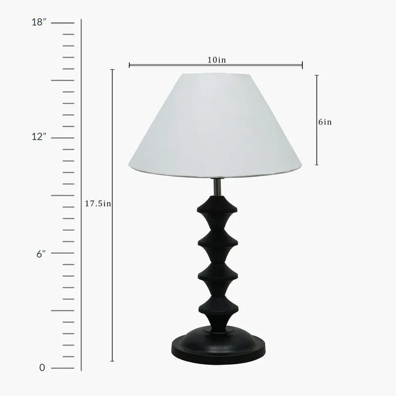 Wobble Bobble Fabric Table Lamp - White,Black media 7