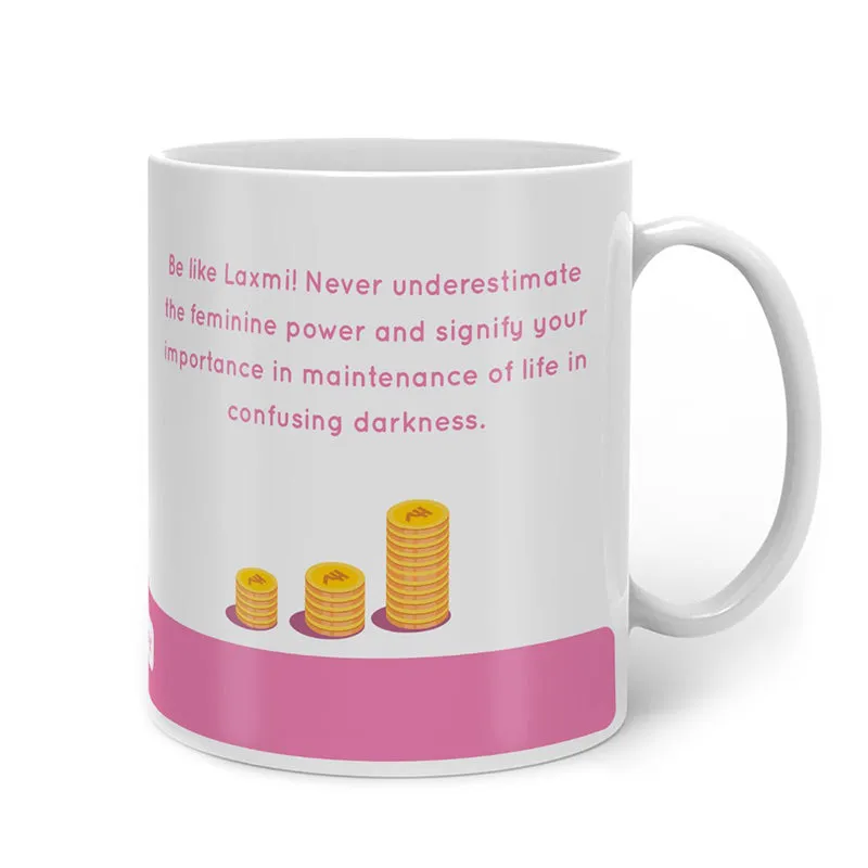 Whimsy Cute Laxmi Ceramic Coffee Mug - 300 mL media 4