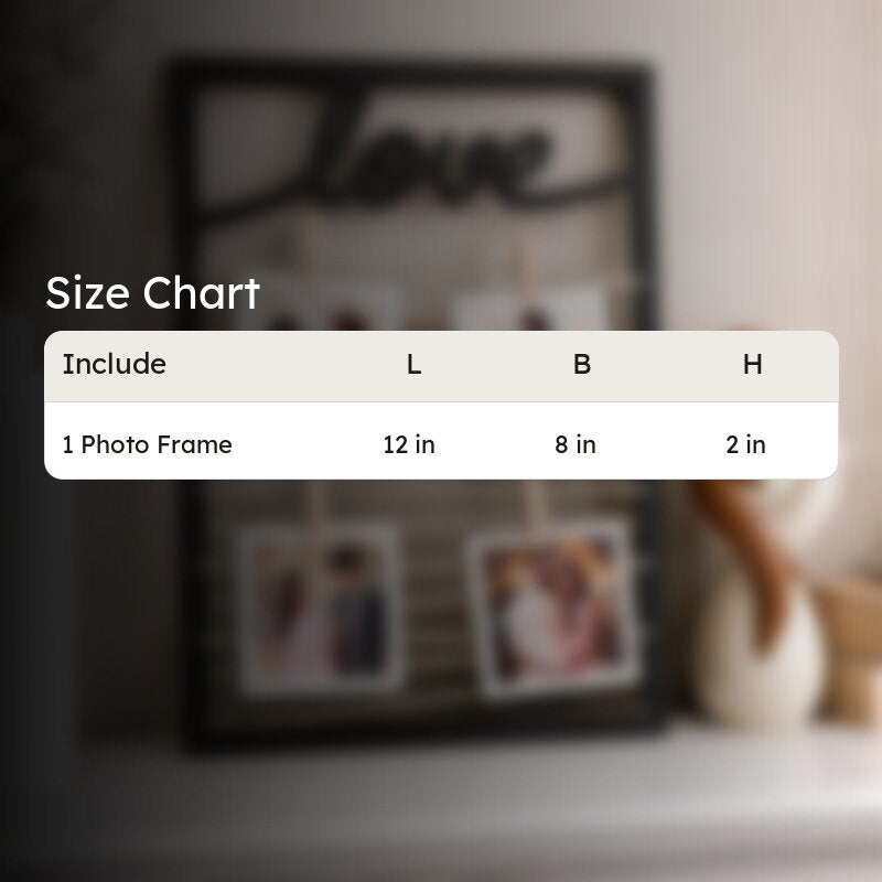 LoveThread MDF Photo Frame - Black media 7