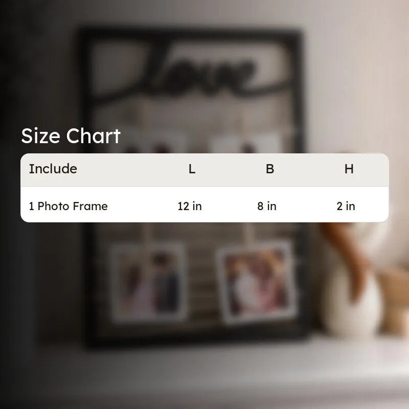 LoveThread MDF Photo Frame - Black media 7