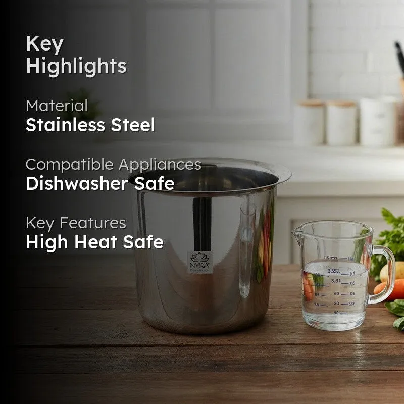 Deeptop Stainless Steel Pateela - 3650 mL media 2