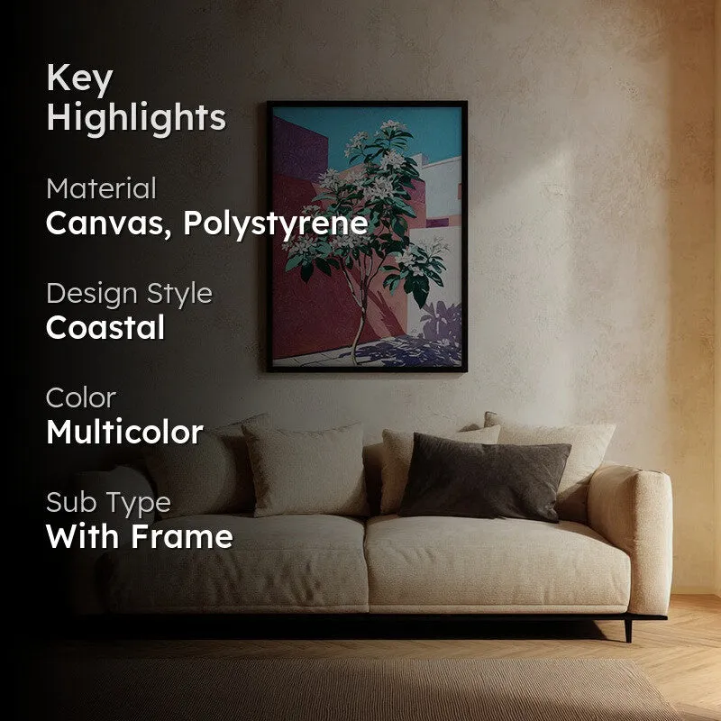 Leafora Canvas Wall Painting With Black Frame media 2