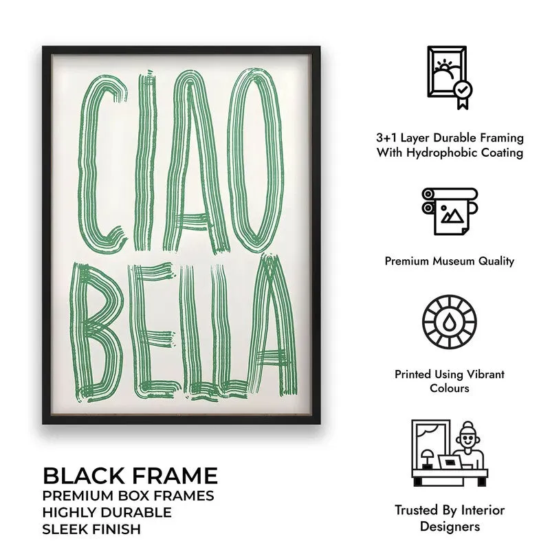 Ciao Bella Archival Canvas Wall Art - Black media 10