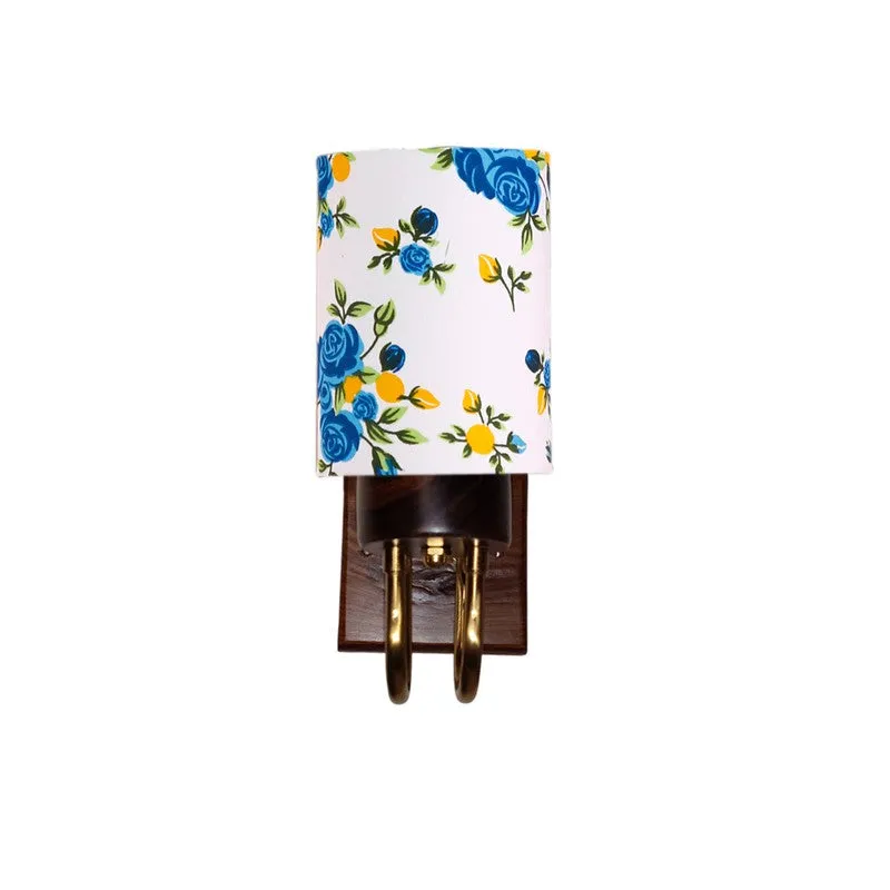 Gilded Arch Cotton Wall Lamp - White,Blue media 3