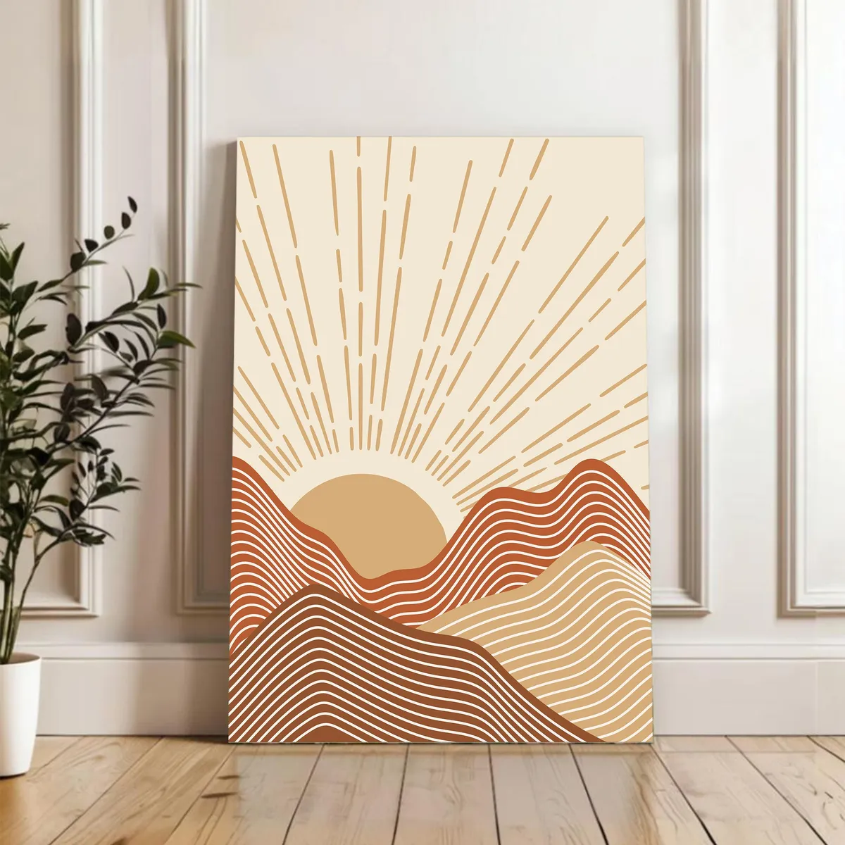 Terracotta Dawn Wall Painting media 4