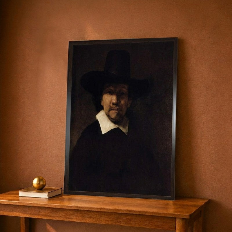 Portrait of the Poet Jeremias De Decker, C1666 Canvas Wall Painting - 9 x 12 Inches