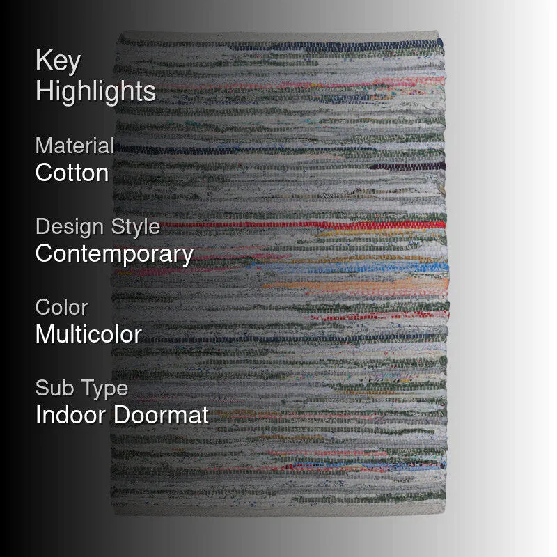 Aurelin Cotton Door Mats - Multicolor media 2