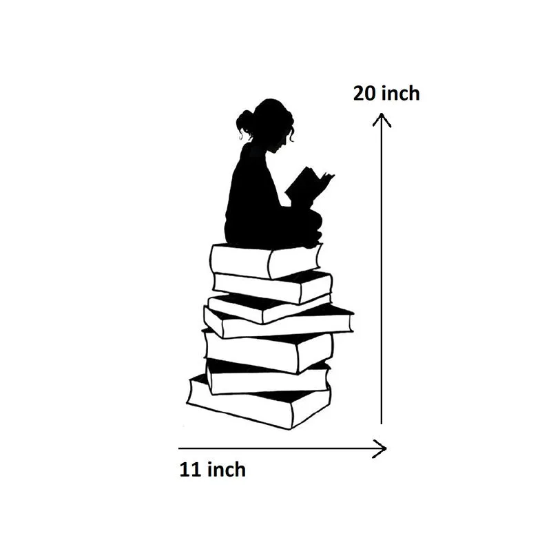Voracious Reader Black Iron Wall Accent media 5