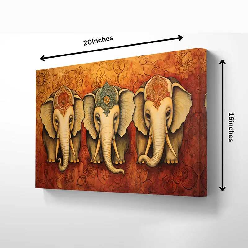 Gajamukha Trio Wall Art media 5