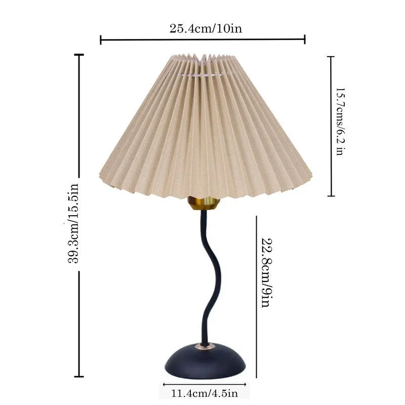 WoodAura Rustic Wooden Metal Table Lamp - Brown media 7