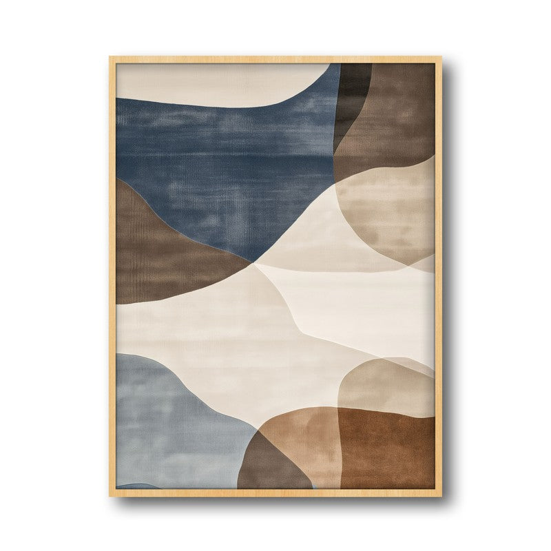 Mistral Dreams Framed Canvas Archival Canvas Wall Painting - Natural Brown Frame media 4
