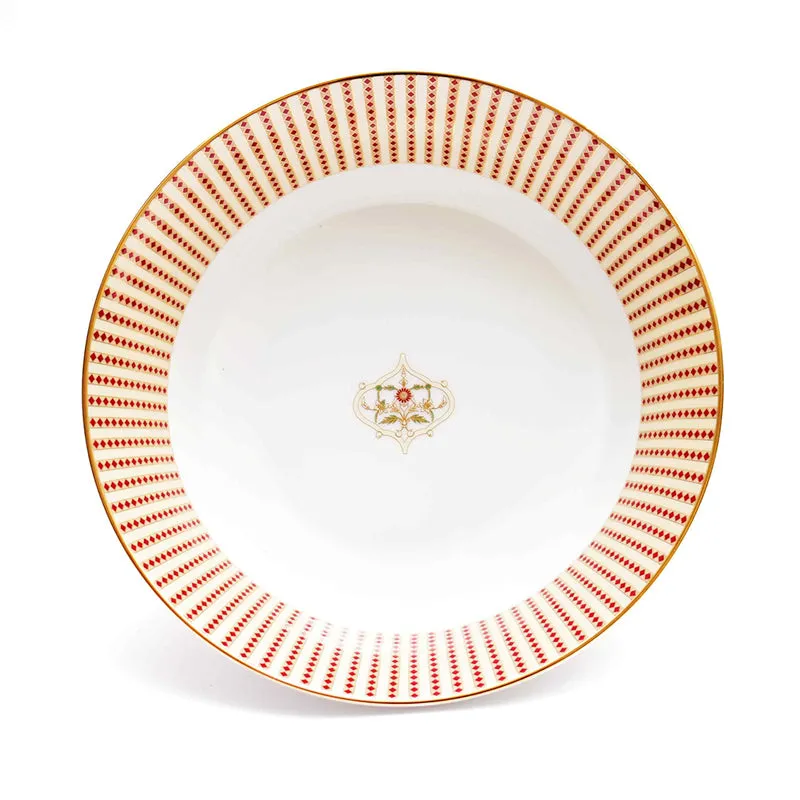 Gilded 24k Gold Brushed Porcelain Dinner Set - 33 Piece Set media 14