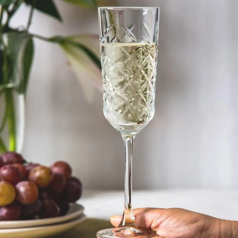 Mica Sterling Flute Glasses (180 ml) - Set Of Four media 4