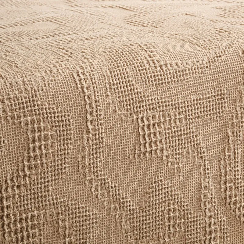 Solid Calm Cotton Bedcover (Beige) (350 Gsm) - Two Piece Set media 5