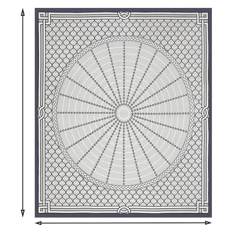 Riviera Printed Cotton Bedsheet (Grey) - 180 TC media 5