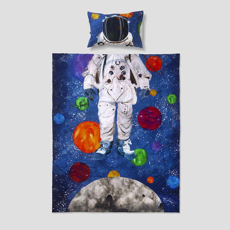 Space Race Reversible Cotton Comforter - 480 GSM media 6