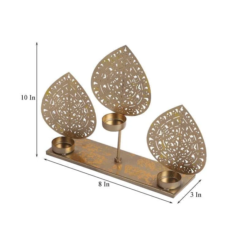 Ethnic Leafy Lure Tealight Candle Holder media 5