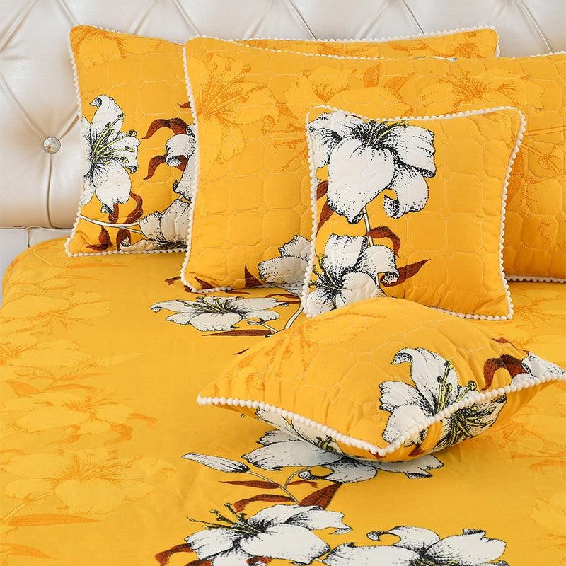 Nivatha Pompom Laced  Microfiber Bedding Set - Five Piece Set media 5