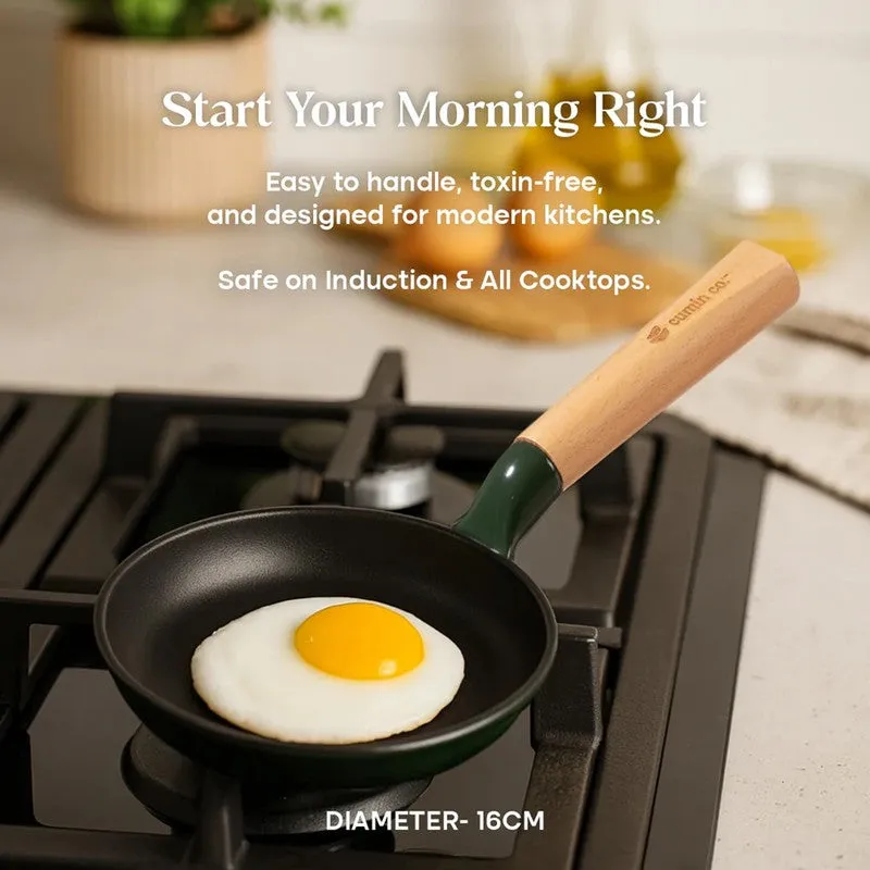 Cumin Co Enamel Cast Iron Frying Pan (White) - 750 mL media 12