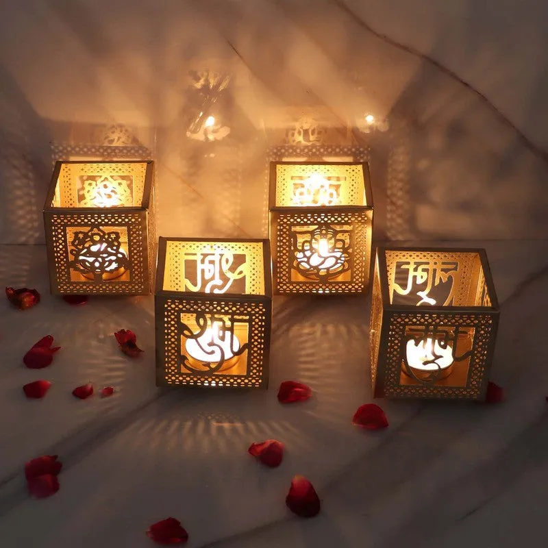 Majestic Glow Tealight Holder - Set Of Four media 3