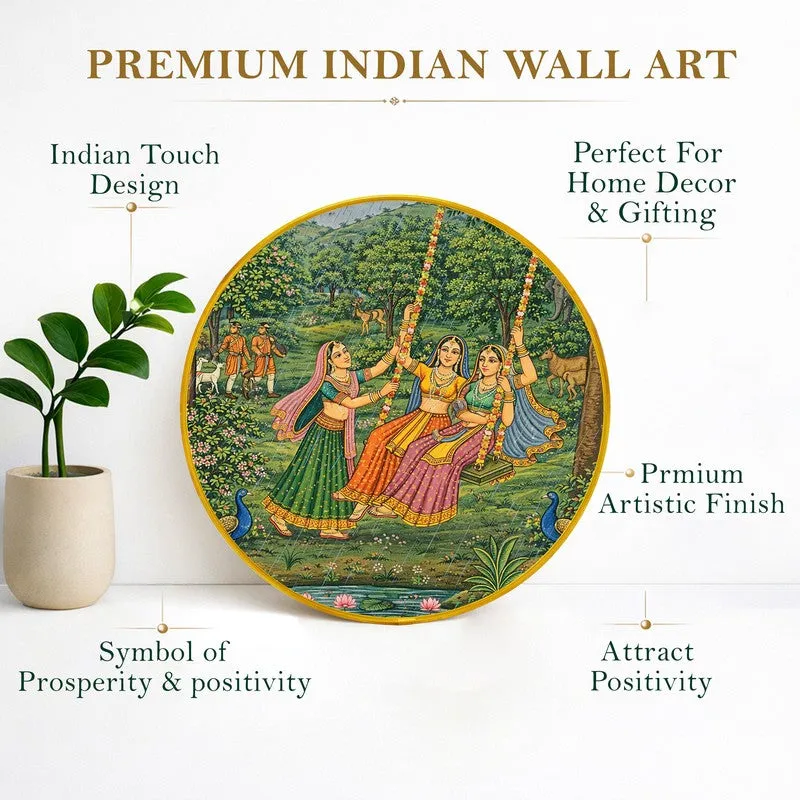 Traditional Village Scene Paper Wall Art media 6