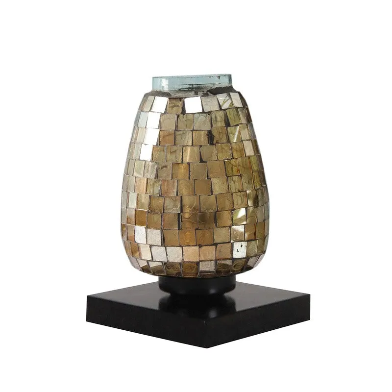 Prismate Mosaic Glass Table Lamp With Wooden Base media 6