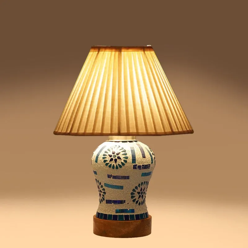 Sonara Pleatra Wooden Table Lamp - Multicolor media 7