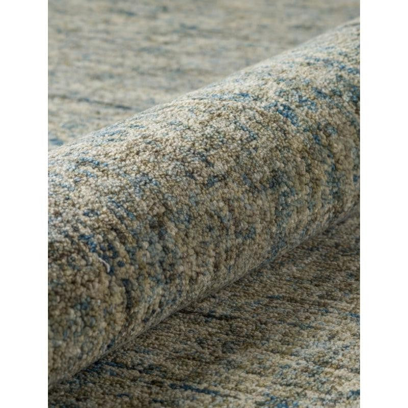 Handloom Hand Tufted Harmony Wool Rug - Blue & Olive media 6