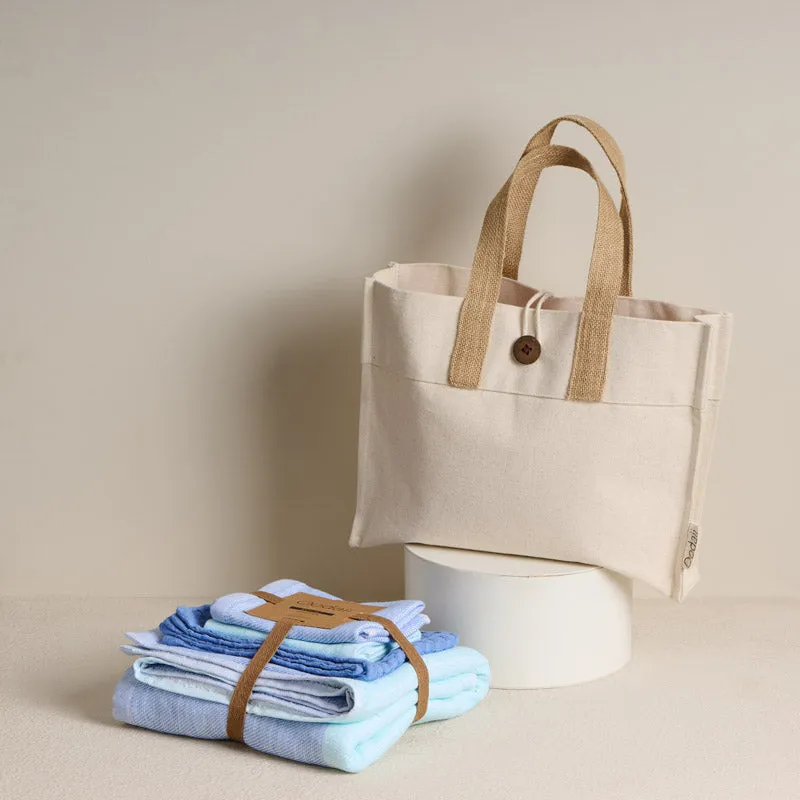 Feather Soft Towel Set & Bag - Five Piece Set media 1