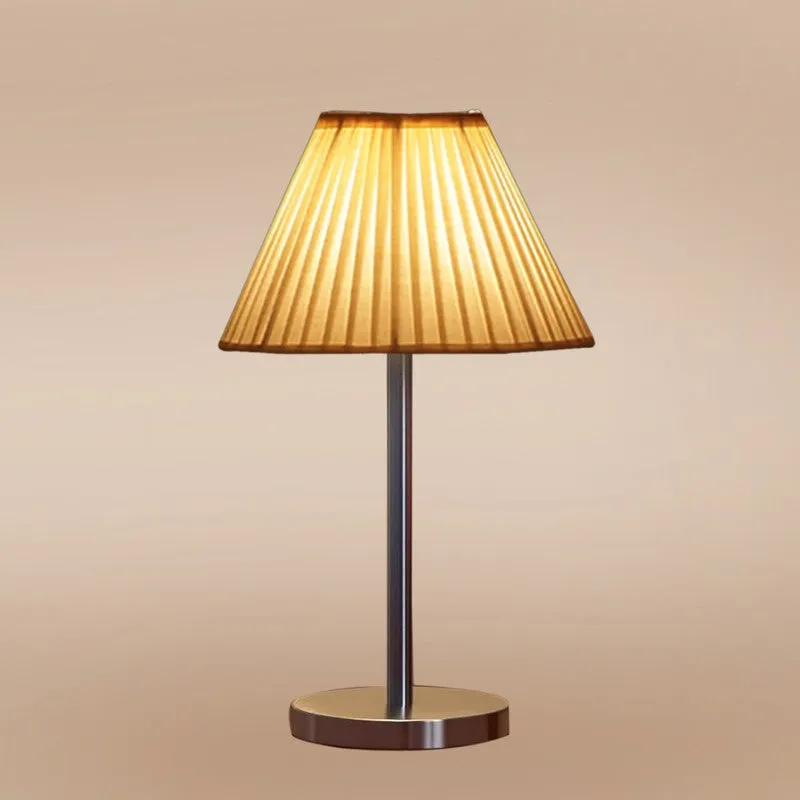 Noctra Glow Pleato Metal Table Lamp - OffWhite media 6