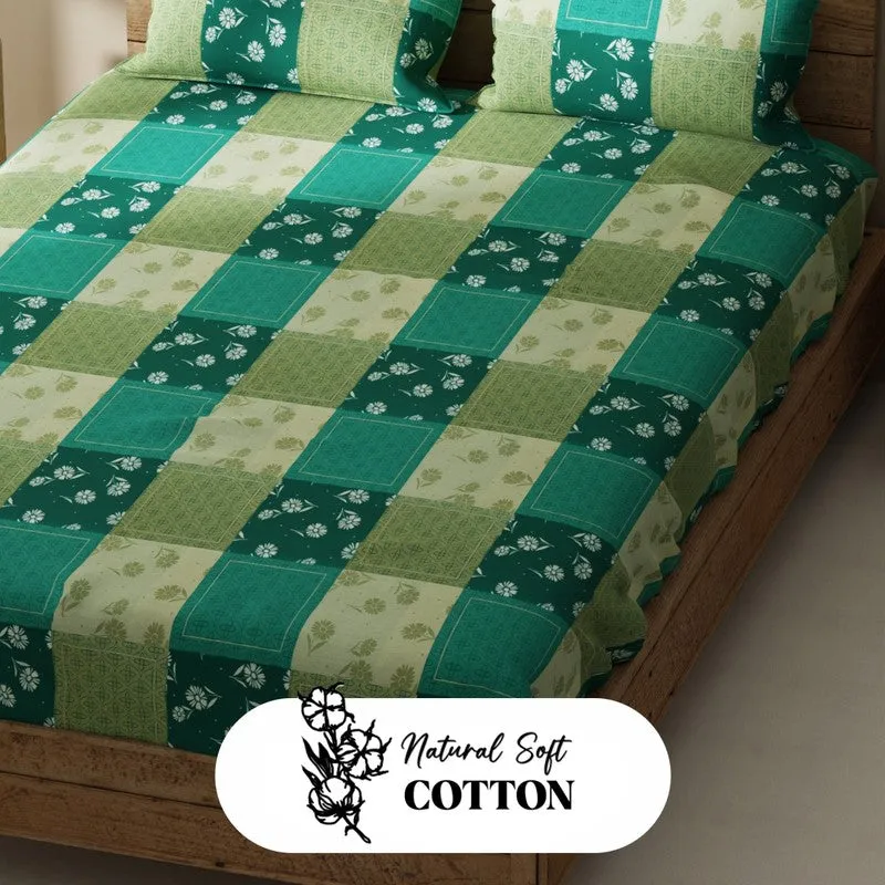 Norvik Bedsheet (Green) - 115 GSM media 5