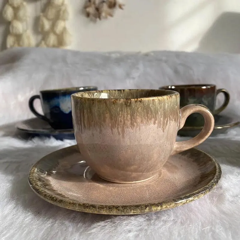 Oshin Handmade Cup & Saucer - 300 ML media 3