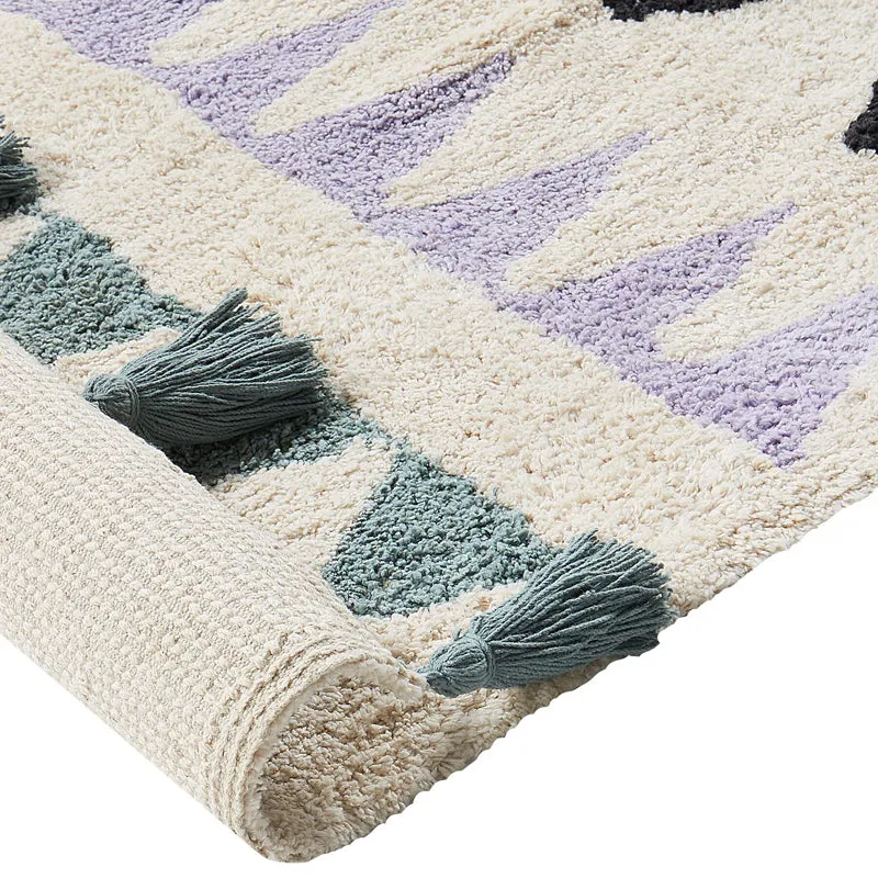 Plush Peak II Tufted Cotton Area Rug - Blue media 5