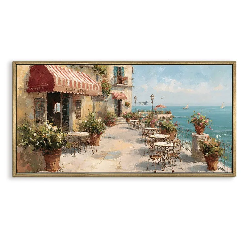Harbor Light Canvas Wall Painting With Frame media 3