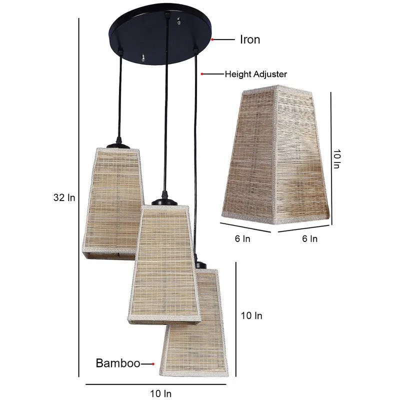 Nightelle Triple Metal Ceiling Lamp - Beige media 8