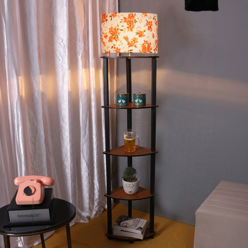 Cylindra Shimmer Floor Lamp I (Floral)