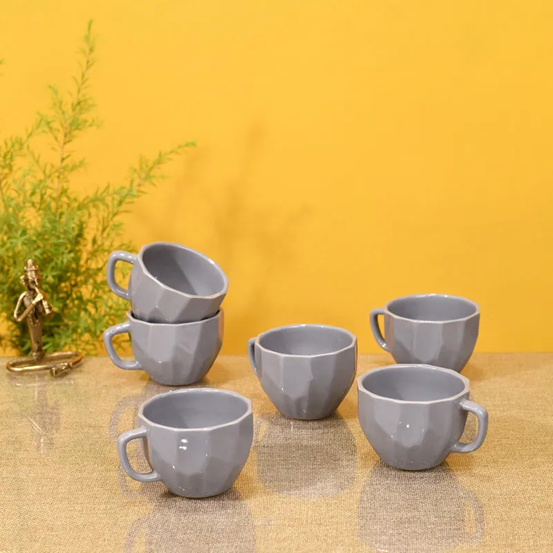 Frisa Ceramic Tea Cup (150mL Each) -  Set of Six media 1